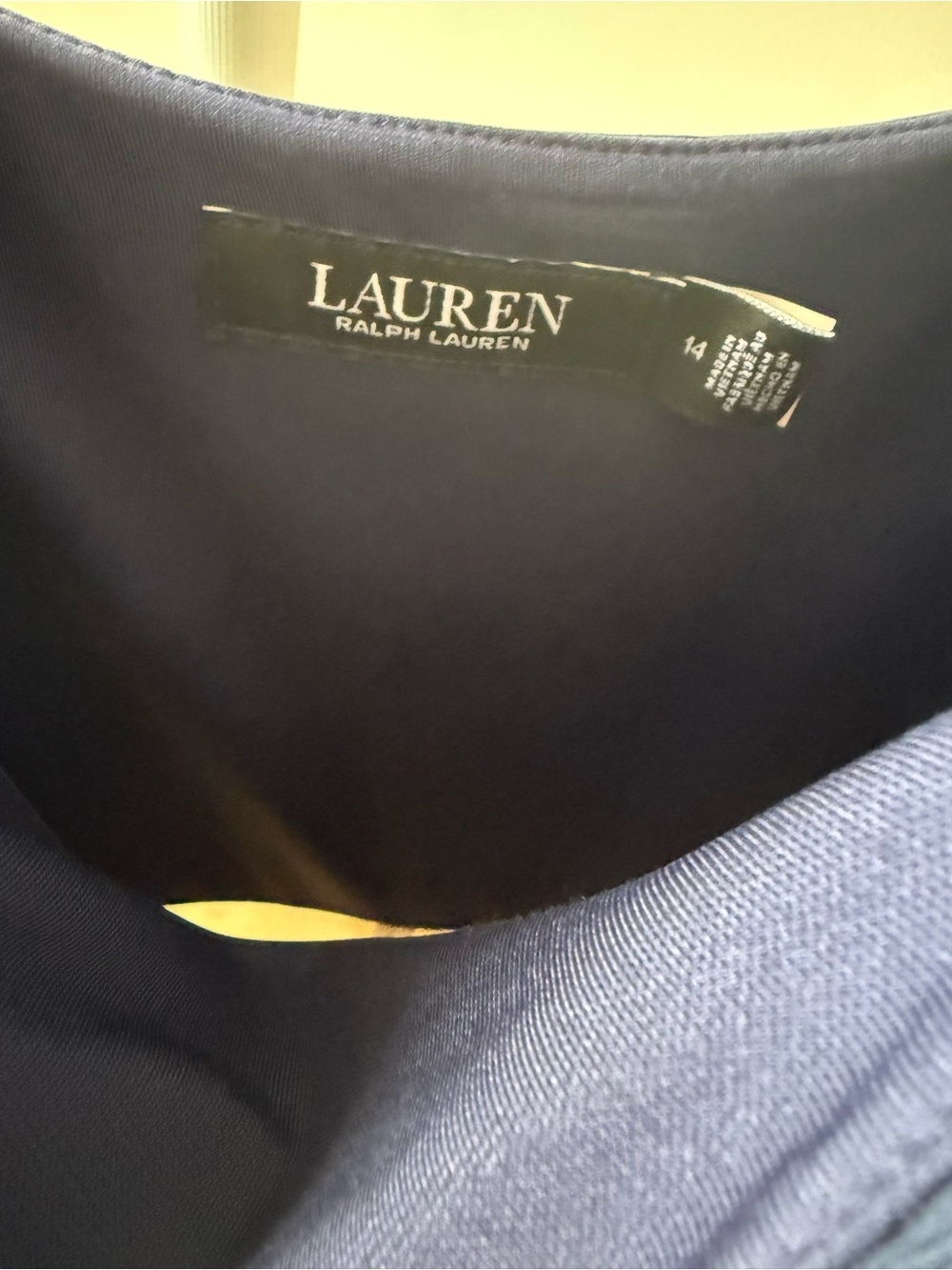 lauren ralph two-tone ottoman & creoe sleeveless gown - Picture 6 of 8